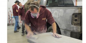 Sanding blocks provide the technician or painter the ability to "feel" the surface as they're cutting the layers down.