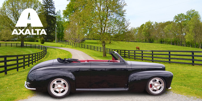 Axalta will feature rare 1942 Ford Super Deluxe Convertible painted by Jeff Kinsey with Axalta’s ChromaPreimer Pro refinish system.