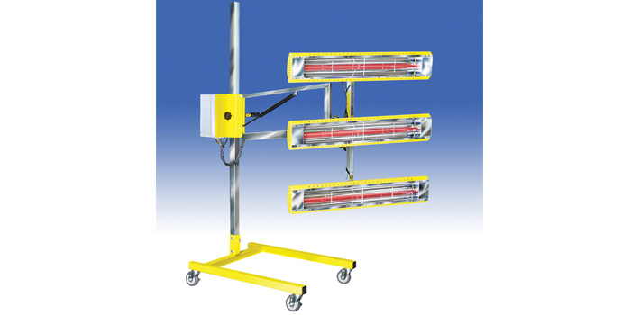 Portable stands can be used in prep areas to accelerate production.